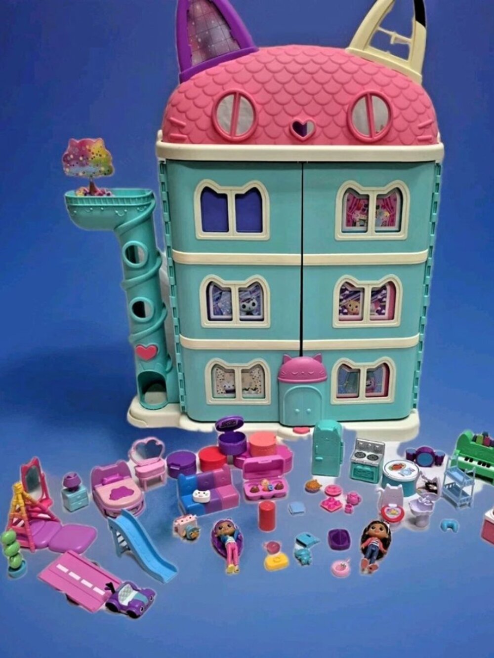 50+ Pcs! GABBY'S GABBYS DOLLHOUSE Purrfect 😻 + 6 Room Playsets Included SOUNDS